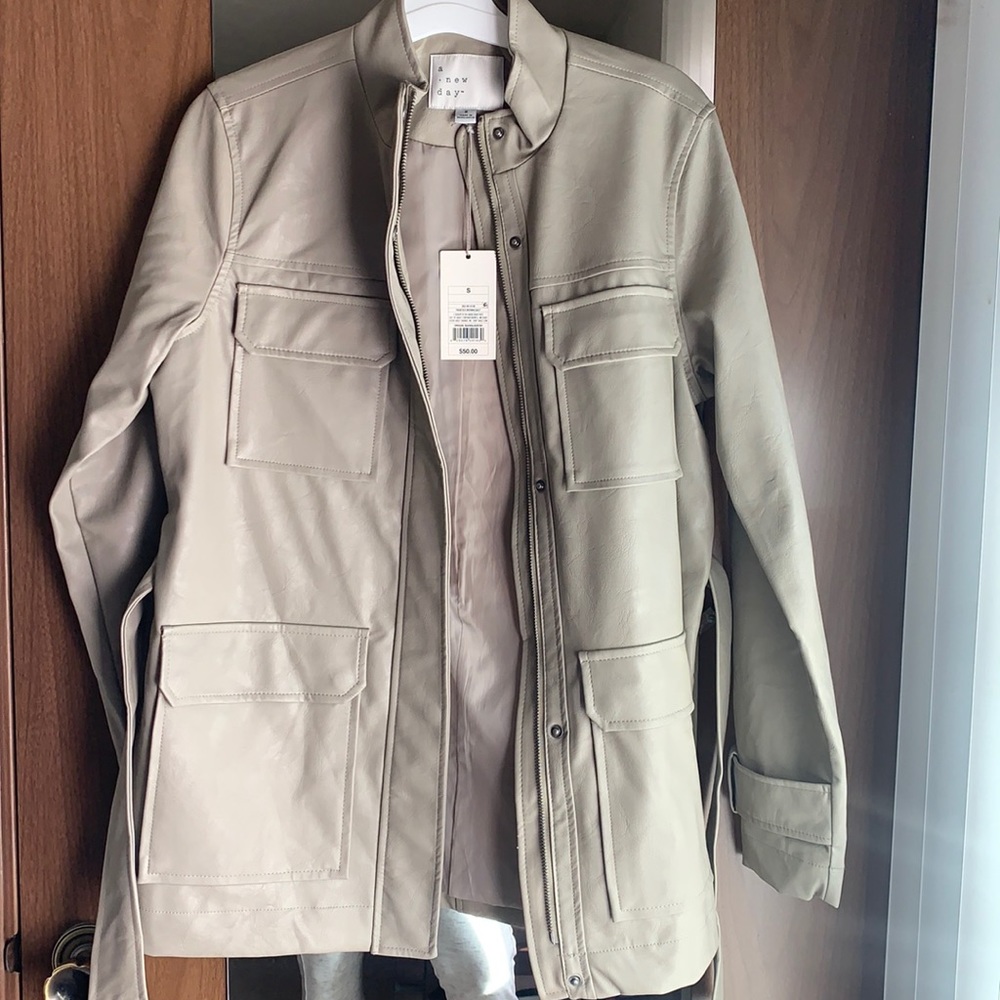 ***SOLD***NWT Faux Leather Jacket